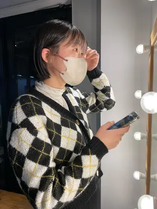 ショート yuri/オリーブ/ 暖色カラー/レイヤーのヘアスタイル