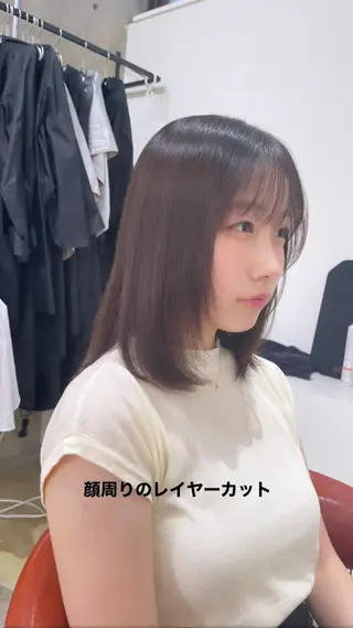 ミディアム 宮本 祥生のヘアスタイル