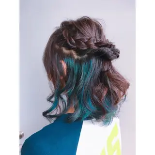 ミディアム カラー ヘアアレンジ Lauburu  bat.hair渋谷2号店所属・. YUIのヘアスタイル