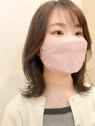 セミロング カラー メンズカット曲がる 縮毛矯正佐々木タクマのヘアスタイル