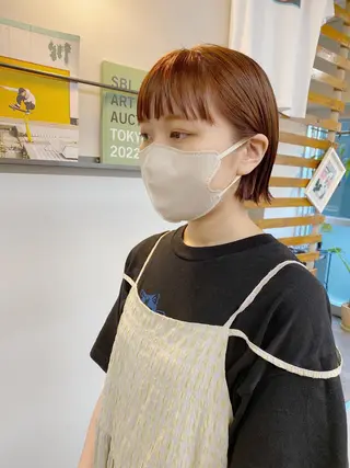 ショート カラー ノグチ ユウキ/ボブのヘアスタイル