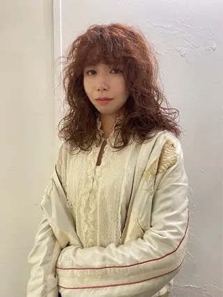 セミロング パーマ THE  AGATA TOKYO所属・外国人風パーマ/デザ インカット🦕✨アミのヘアスタイル