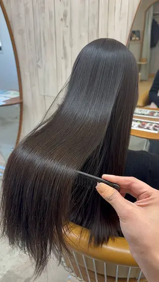 ロング カラー 髪質改善✨縮毛矯正 ショートボブ/ともきのヘアスタイル