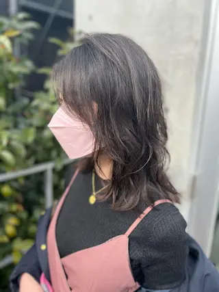 ミディアム パーマ 誰よりも丁寧なカット 🍀小林輝のヘアスタイル