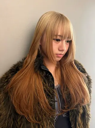 ロング カラー haco＋所属・圧倒的デザイン力 店長🎨RENAのヘアスタイル