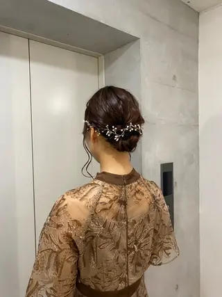 セミロング ヘアアレンジ 👩🏼🪄ありむら もえ/京都駅🍐のヘアスタイル