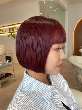 ショート カラー 天神/韓国レイヤー /髪質改善/ココロのヘアスタイル