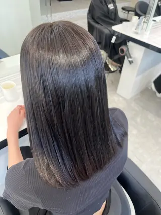 ミディアム カラー みう/仙台/暖色/ 艶髪/顔周りカット/のヘアスタイル