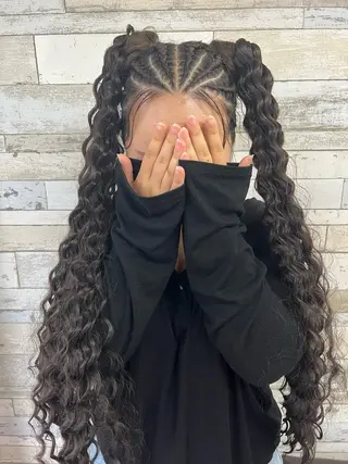 ロング B-W ⭐️REIKOのヘアスタイル