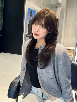 ロング 海野翔吾🇨🇳 ワンホンレイヤーのヘアスタイル