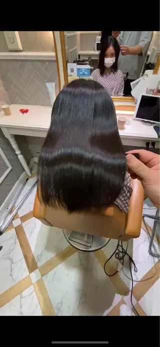 ボブ／レイヤー／髪質 改善/縮毛矯正／銀座のヘアスタイル