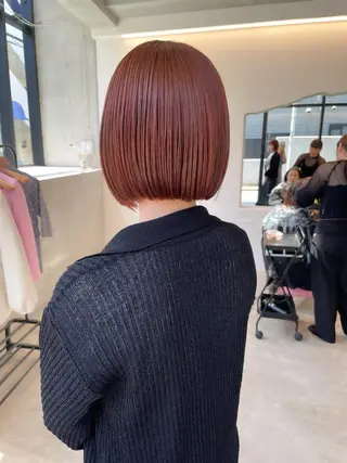 ショート カラー ヘアアレンジ ミニボブ/ブリーチ 🌈MISATOのヘアスタイル