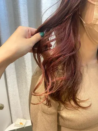 セミロング カラー 🕊顔まわりカット /インナーカラー🕊のヘアスタイル