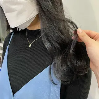 ロング カラー silo所属・silo MOKA 顔周りカット🦦のヘアスタイル