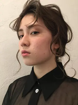 セミロング カラー BRUNTJET所属・MAEDA MADOKAのヘアスタイル