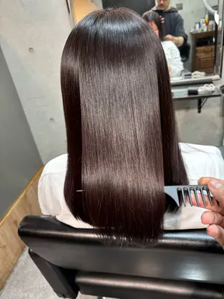 ミディアム カラー パーマ ショートボブ縮毛矯正 髪質改善のプロ山道潤のヘアスタイル