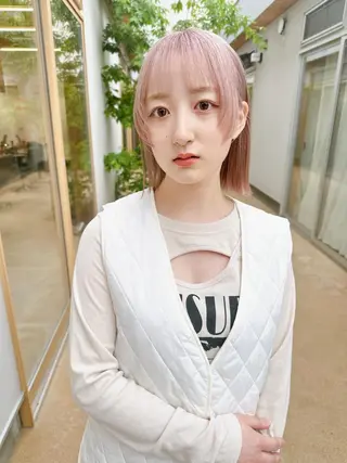 ミディアム カラー 中山 まどかのヘアスタイル