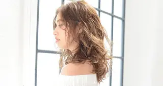 ミディアム 自宅での再現性👌 溝の口/中裕樹のヘアスタイル