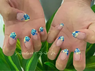 ミディアム nail&eyelashsalon atelier fam上本町店所属・アトリエ FAMのネイルデザイン