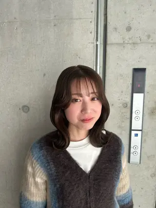 セミロング カラー 🎨デザイン🥇 美髪・艶髪　日暮千敬のヘアスタイル