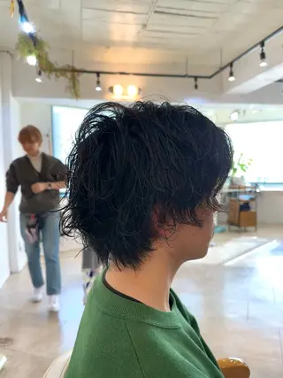 メンズ スパイキー/ ピンパーマ/緑川雄也のヘアスタイル