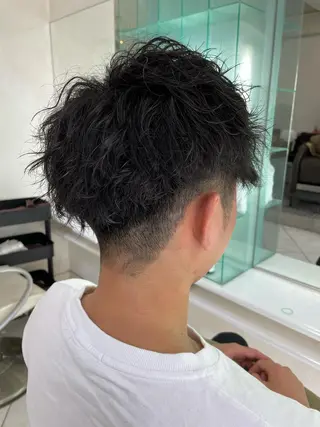 パーマ メンズ 保住 亮太のヘアスタイル