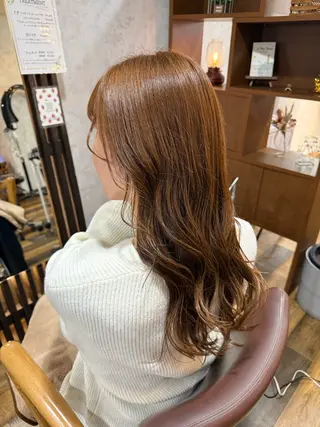 セミロング カラー ヘアメイクリアン所属・小松 莉夏子のヘアスタイル