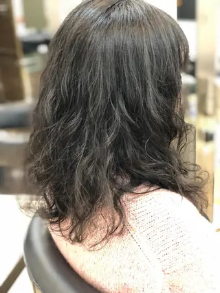 セミロング パーマ 斎藤 みくのヘアスタイル