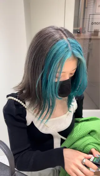 セミロング 🐺立川のウルフ屋 さん🐺おかみ🐺のヘアスタイル