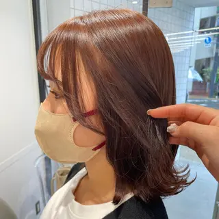 ショート カラー パーマ ヘアアレンジ メンズ キッズ ネイル マツエク・マツパ アイブロウ mona/ ストレートスタイル✨のヘアスタイル