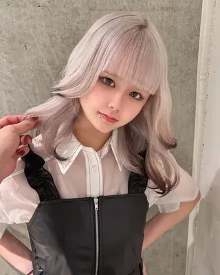 ミディアム カラー 川本 琉生のヘアスタイル