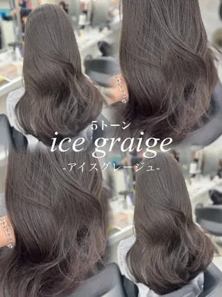 セミロング カラー 💎透明感カラー /kaito💎のヘアスタイル