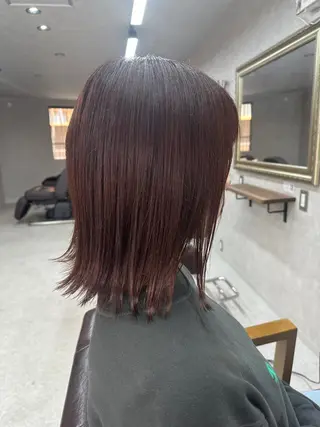 ミディアム カラー 髪質改善サロン Lien深井店のヘアスタイル