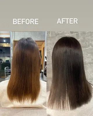 セミロング カラー DAB.HAIRworks所属・神山 陽菜のヘアスタイル