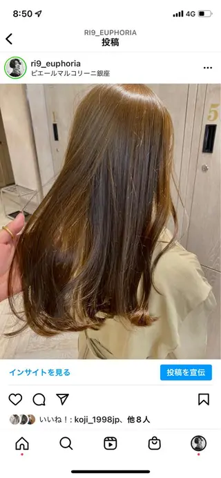 ロング 新宿/韓国レイヤー/ 顔まわり/メンズヘアのヘアスタイル