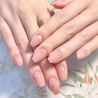 ネイル 🍑長さだし ワンホン💅モモコのネイルデザイン