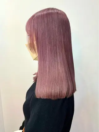 セミロング カラー 楓🦋韓国系レイヤー / 透明感カラー🤍のヘアスタイル