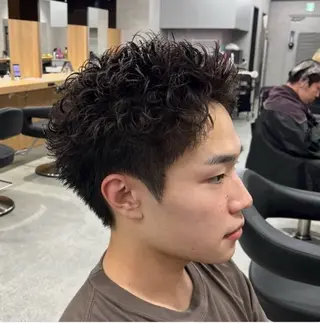 ショート カラー パーマ メンズ 🔥メンズ 特化🔥菊水皐暉🔥のヘアスタイル