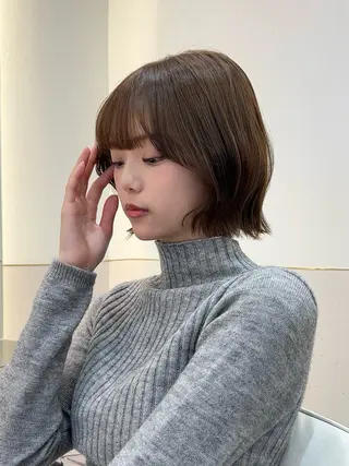 ショート ボブ/レイヤーボブ/ 髪質改善/梶川 夏季のヘアスタイル