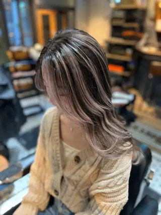 セミロング カラー メンズNo.1💥 ユウトのヘアスタイル