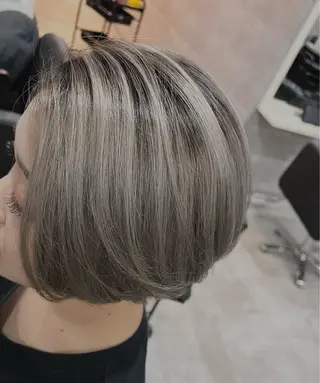 ショート カラー 🌿海山龍馬🌿前髪 /顔まわり/レイヤーのヘアスタイル