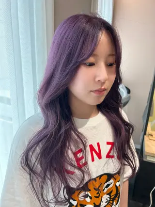 ロング カラー hub hair レイヤー/透明感のヘアスタイル