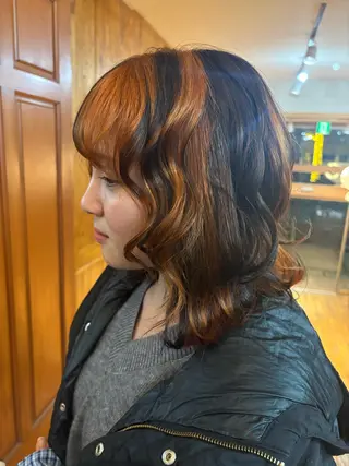 ミディアム THEDOTS所属・淀 小南津のヘアスタイル