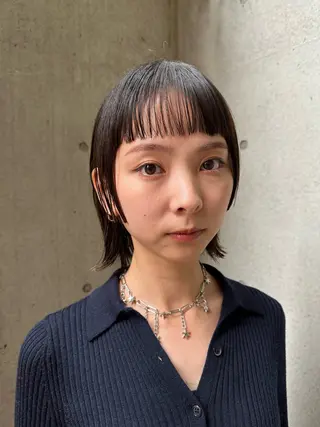 ショート カラー 似合わせカット /パーマ岡本淳平のヘアスタイル