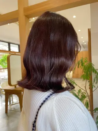 ミディアム カラー mopa所属・mopa_kaede 暖色カラー/ロングのヘアスタイル