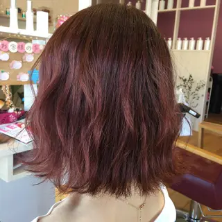 ミディアム カラー 工藤 萌香のヘアスタイル