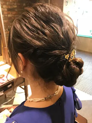 ミディアム ヘアアレンジ kuro クロのヘアスタイル