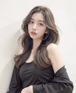 ロング カラー 新宿/髪質改善/ 縮毛矯正/松永ゆいのヘアスタイル