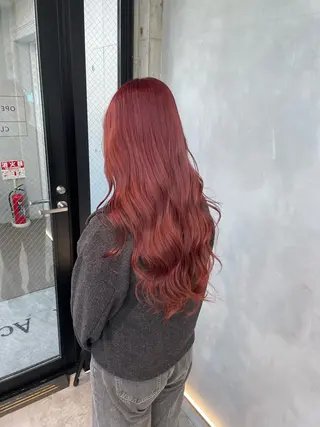 ロング カラー 暖色/ハイトーン/ カラー/HBLのヘアスタイル