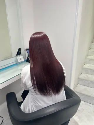 ロング カラー トレンド暖色ヘア🍒 miu🍒のヘアスタイル